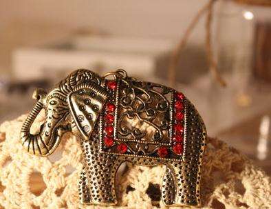 Free ear rings !!!!!! Beautiful Elephant Sweater Chain